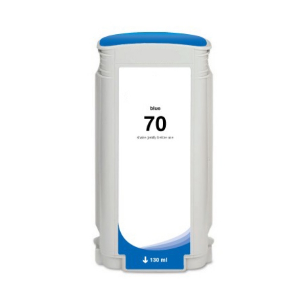 Picture of Compatible C9458A (HP 70) Blue Pigment Inkjet Cartridge (130 ml)