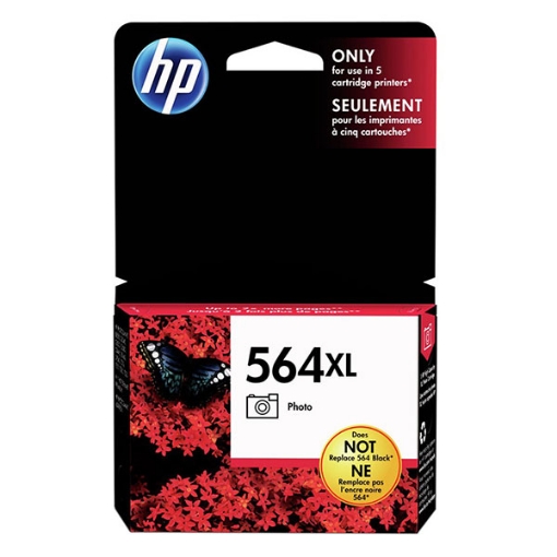 Picture of HP CB322WN (HP 564XL) High Yield Photo Black Inkjet Cartridge (290 Yield)