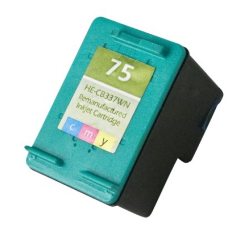 Picture of Compatible CB337WN (HP 75) Tri-Color Inkjet Cartridge (170 Yield)