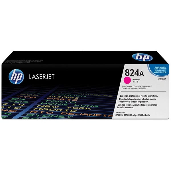Picture of HP CB383A (HP 824A) Yellow Toner Cartridge (21000 Yield)