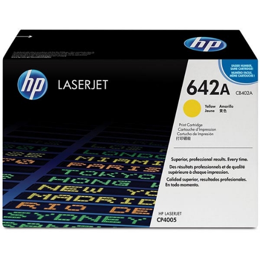 Picture of HP CB402A (HP 642A) Yellow Toner Cartridge (7500 Yield)