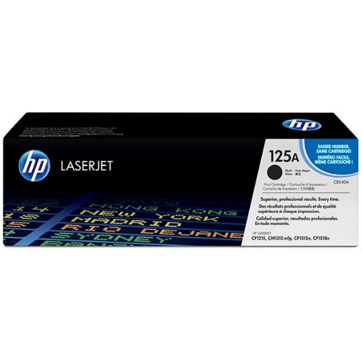 Picture of HP CB540A (HP 125A) Black Toner Cartridge (2200 Yield)