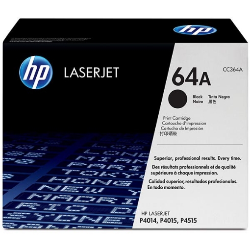 Picture of HP CC364A (HP 64A) Black Toner Cartridge (10000 Yield)