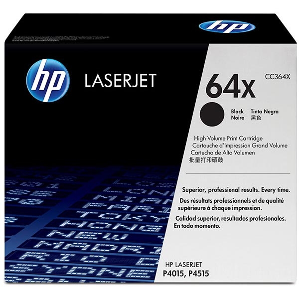 Picture of HP CC364X (HP 64X) High Yield Black Toner Cartridge (24000 Yield)