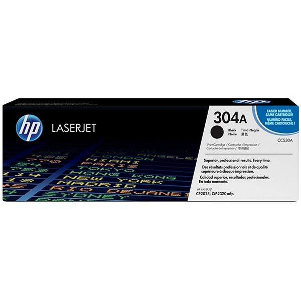 Picture of HP CC530A (HP 304A) Black Toner Cartridge (3500 Yield)