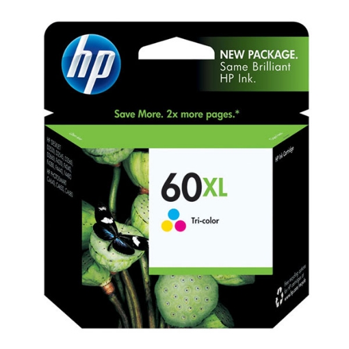 Picture of HP CC644WN (HP 60) High Yield Tri-Color Inkjet Cartridge (450 Yield)