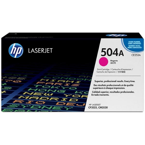 Picture of HP CE253AG (HP 504A) Magenta ColorSphere Print Cartridge (7000 Yield)