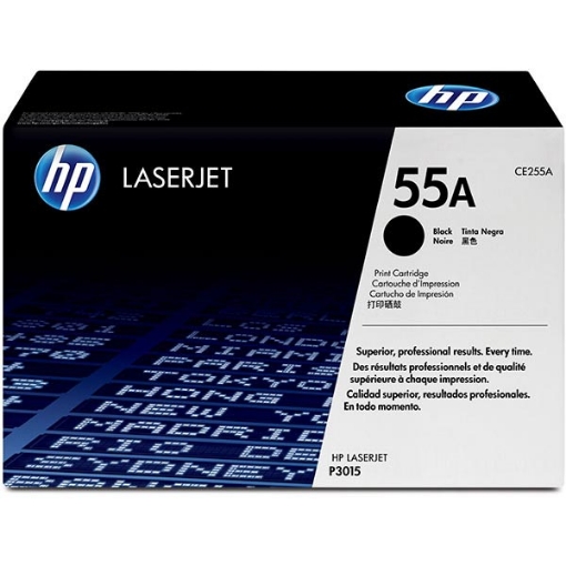 Picture of HP CE255AG (HP 55A) Black Toner Cartridge (6000 Yield)