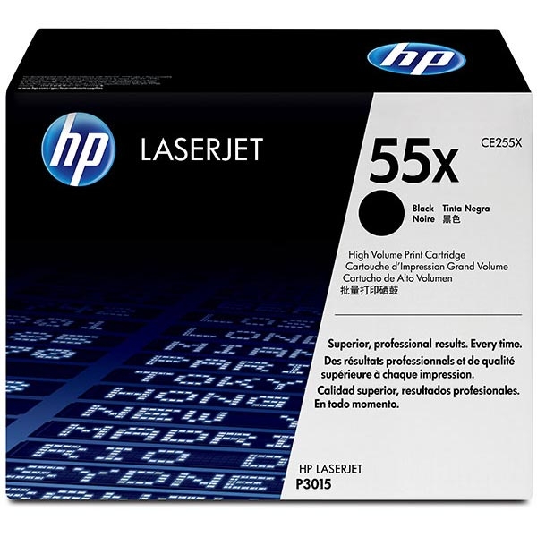 Picture of HP CE255X (HP 55X) High Yield Black Toner Cartridge (12500 Yield)