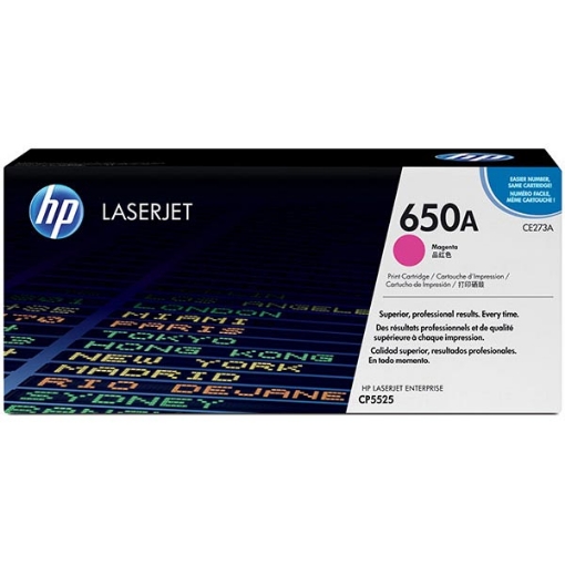 Picture of HP CE273A (HP 650A) Magenta Laser Toner Cartridge (15000 Yield)