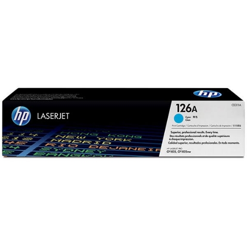 Picture of HP CE311A (HP 126A) Cyan Toner Cartridge (1000 Yield)