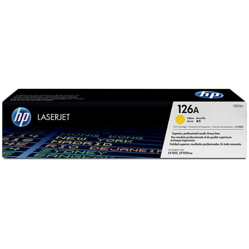 Picture of HP CE312A (HP 126A) Yellow Toner Cartridge (1000 Yield)