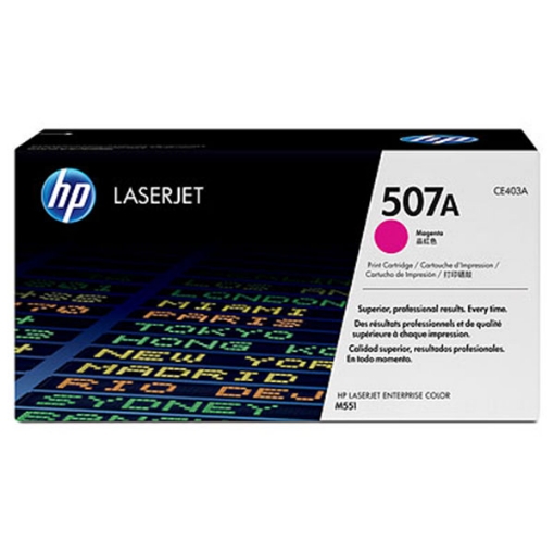 Picture of HP CE403AG (HP 507A) Magenta Toner Cartridge (6000 Yield)