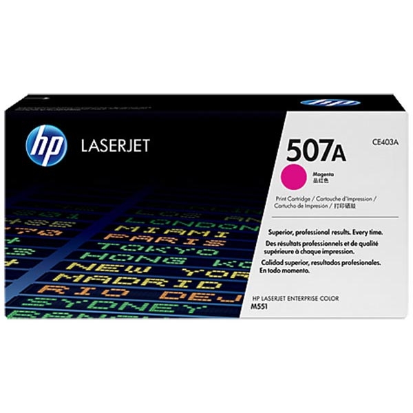 Picture of HP CE403A (HP 507A) Magenta Toner Cartridge (7000 Yield)