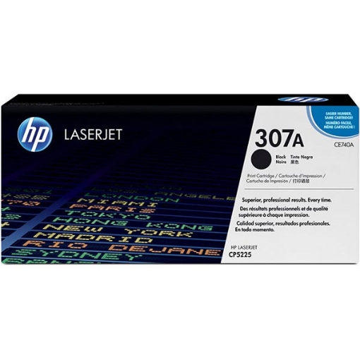 Picture of HP CE740A (HP 307A) Black Laser Toner Cartridge (7000 Yield)
