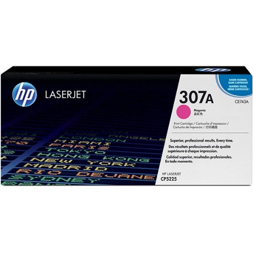 Picture of HP CE743A (HP 307A) Magenta Laser Toner Cartridge (7300 Yield)