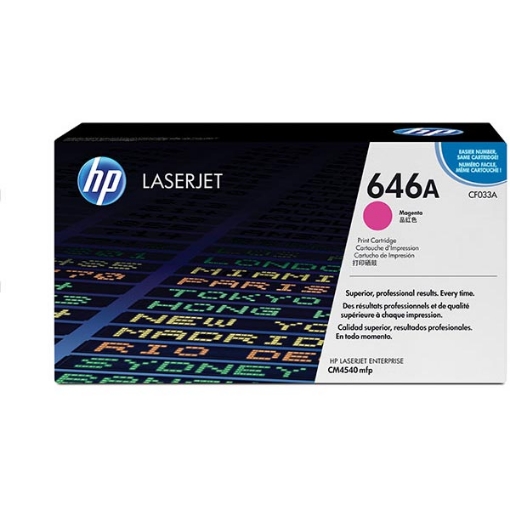 Picture of HP CF033A (HP 646A) Magenta Laser Toner Cartridge (12500 Yield)