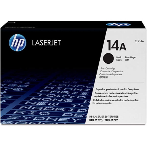 Picture of HP CF214A (HP 14A) Black Toner Cartridge (10000 Yield)