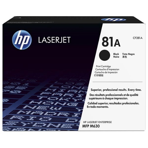 Picture of HP CF281A (HP 81A) Black Toner Cartridge (10500 Yield)