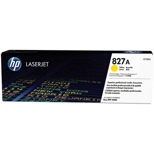 Picture of HP CF302A (HP 827A) Yellow Toner Cartridge (32000 Yield)