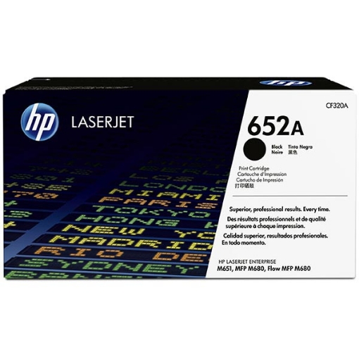 Picture of HP CF320A (HP 652A) Black Toner Cartridge (11500 Yield)