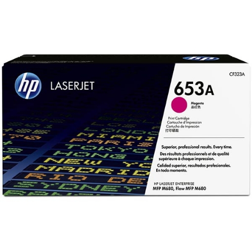 Picture of HP CF323A (HP 653A) Yellow Toner Cartridge (16500 Yield)