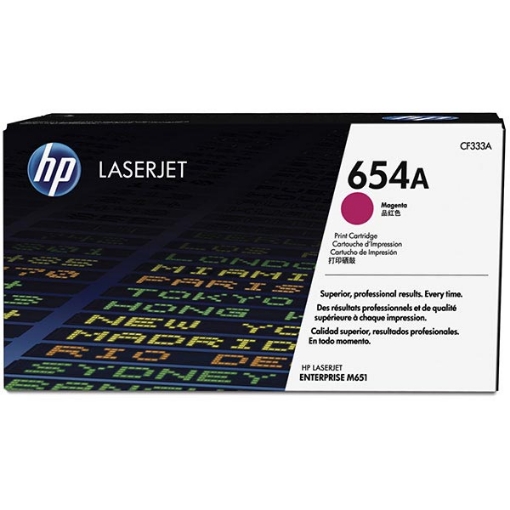 Picture of HP CF333A (HP 654A) Magenta Toner Cartridge (1000 Yield)