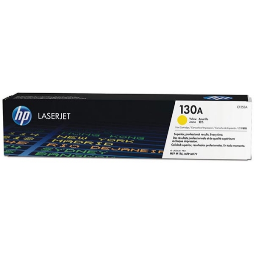 Picture of HP CF352A (HP 130A) Yellow Toner Cartridge (1000 Yield)