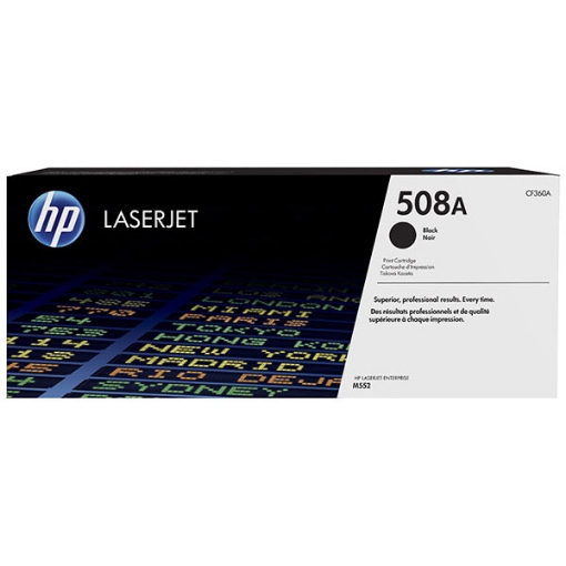 Picture of HP CF360A (HP 508A) Black Toner Cartridge (6000 Yield)
