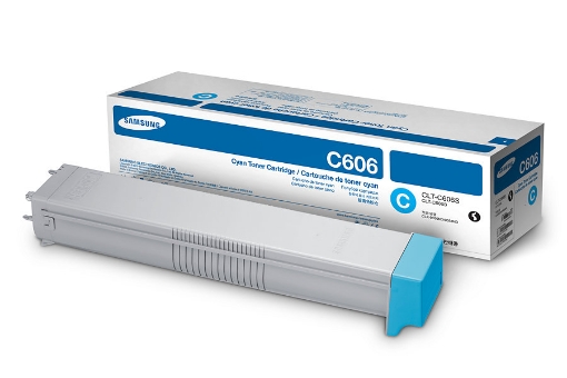 Picture of Samsung CLT-C606S High Yield Cyan Toner Cartridge (20000 Yield)