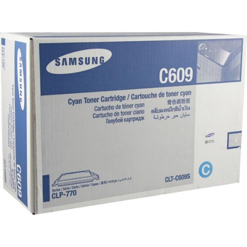 Picture of Samsung CLT-C609S Cyan Toner Cartridge (7000 Yield)