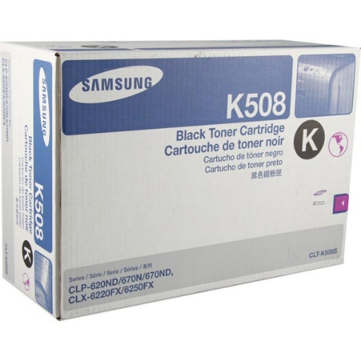 Picture of Samsung CLT-K508S Black Toner Cartridge (2500 Yield)
