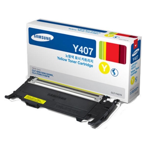 Picture of Samsung CLT-Y407S Yellow Toner Cartridge (1000 Yield)