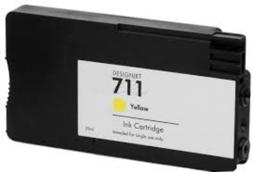 Picture of Compatible CZ132A (HP 711A) Yellow Inkjet Cartridge (150 ml)