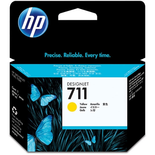 Picture of HP CZ132A (HP 711A) Yellow Inkjet Cartridge (150 ml)