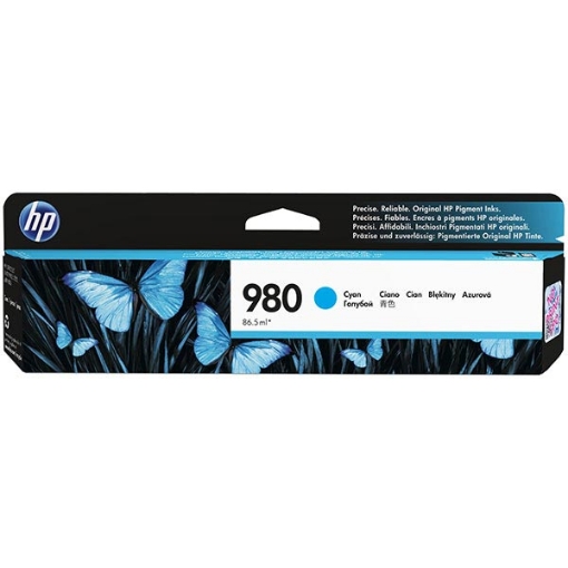 Picture of HP D8J07A (HP 980) Cyan Ink Cartridge (6600 Yield)
