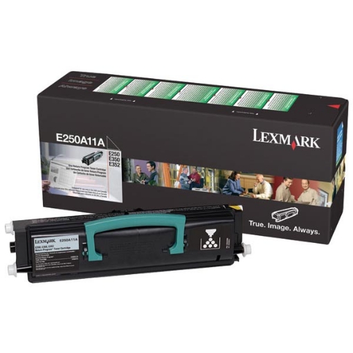 Picture of Lexmark E250A11A Black Toner Cartridge (3500 Yield)