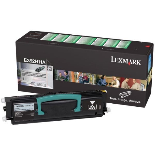 Picture of Lexmark E352H11A Black Toner Cartridge