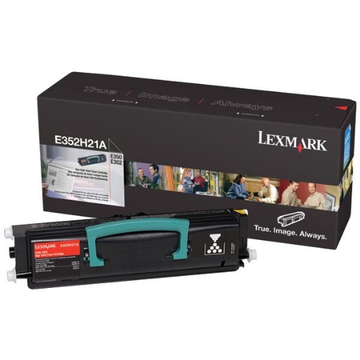 Picture of Lexmark E352H21A Black Toner (9000 Yield)