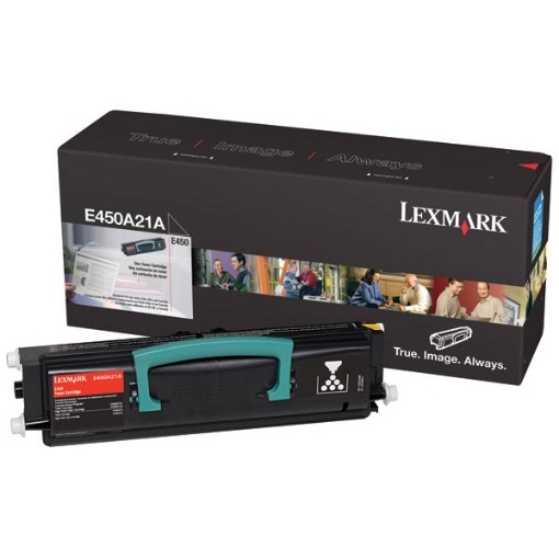Picture of Lexmark E450A21A Black Toner Printer Cartridge