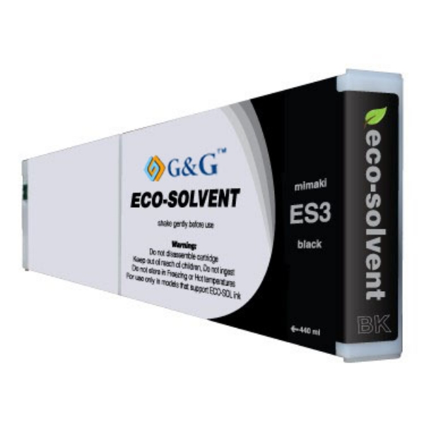 Picture of Compatible ES3 Bk-440 Black Eco Solvent Ink (440 ml)