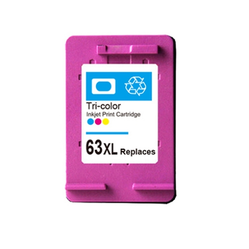 Picture of Ninestar Eco-saver F6U63AN (HP 63XL C) High Yield Tri-Color Inkjet Cartridge (330 Yield)