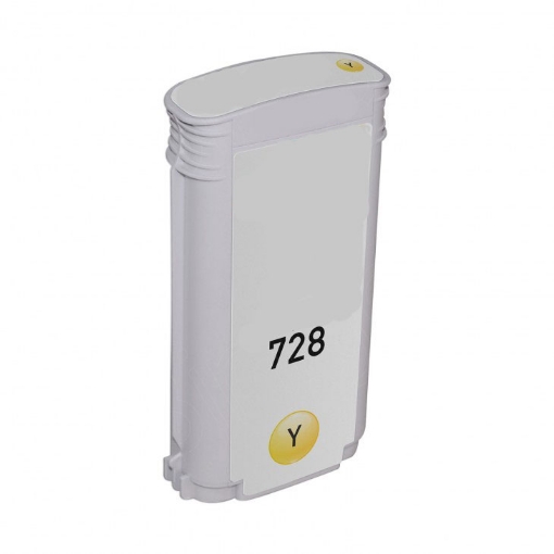 Picture of Compatible F9J65A (HP 728) Yellow Ink Cartridge (130-ml)
