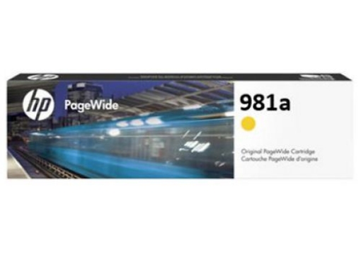 Picture of HP J3M70A (HP 981A) Yellow Inkjet Cartridge (6000 Yield)