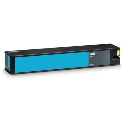 Picture of Compatible L0R09A (HP 981X) High Yield Cyan Pagewide Inkjet Cartridge (10000 Yield)