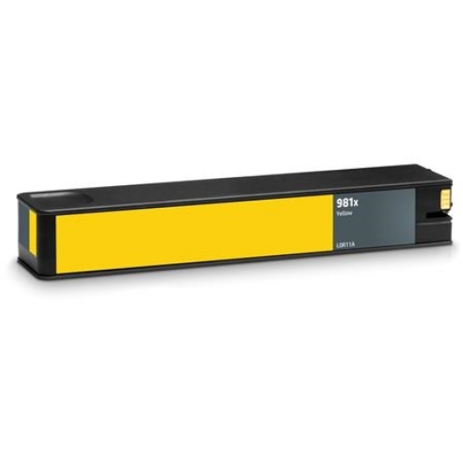 Picture of Compatible L0R11A (HP 981X) High Yield Yellow Pagewide Inkjet Cartridge (10000 Yield)