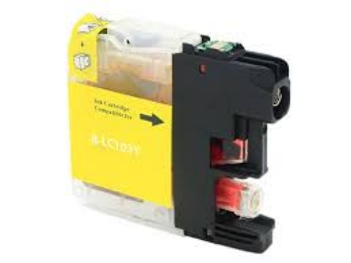 Picture of Compatible LC-101Y High Yield Yellow Inkjet Cartridge (600 Yield)