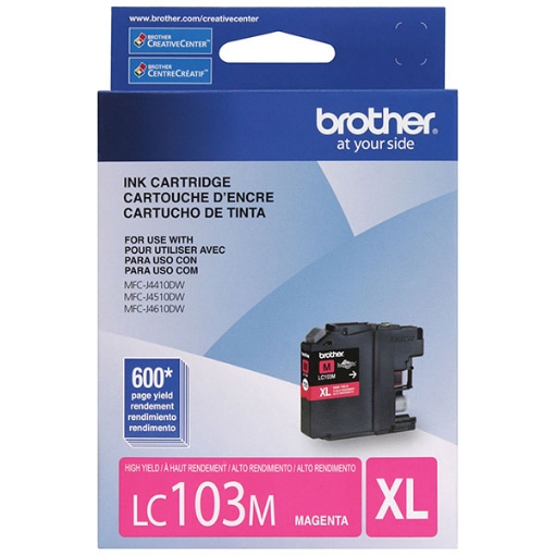 Picture of Brother LC-103M High Yield Magenta InkJet Ink (600 Yield)