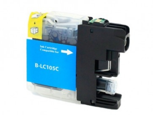 Picture of Compatible LC-105C Extra High Yield Cyan Ink Cartridge (1200 Yield)