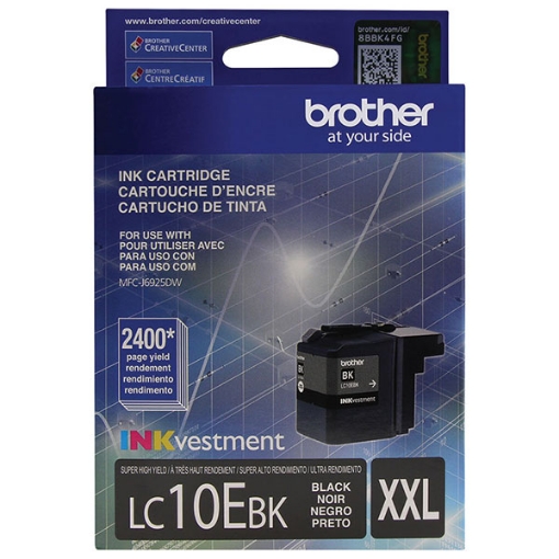 Picture of Brother LC-10EBk Super High Yield Black Inkjet Cartridge (2400 Yield)